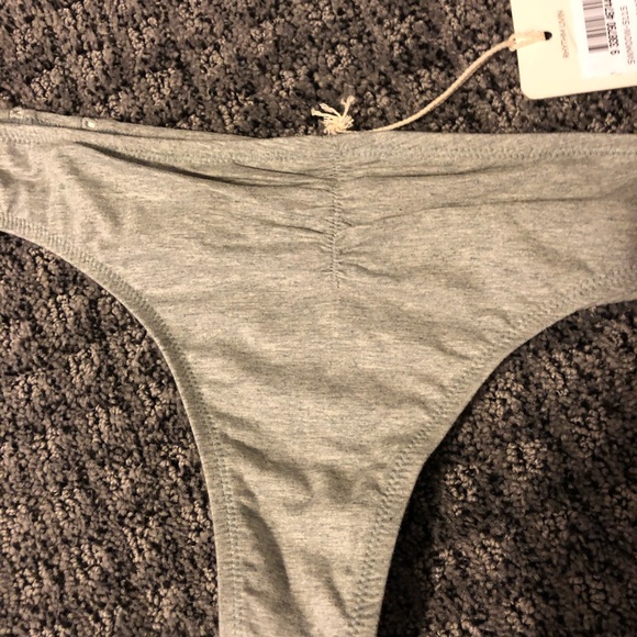 Lulus Rhythm My Bralette & Cheeky Gray Bikini - Picture 5 of 8